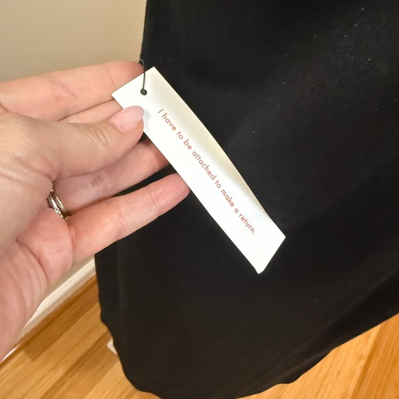 ModCloth Shift Dress Women XL Black NEW Polka Dot Sheer Puff Sleeve Shimmer - Picture 8 of 10